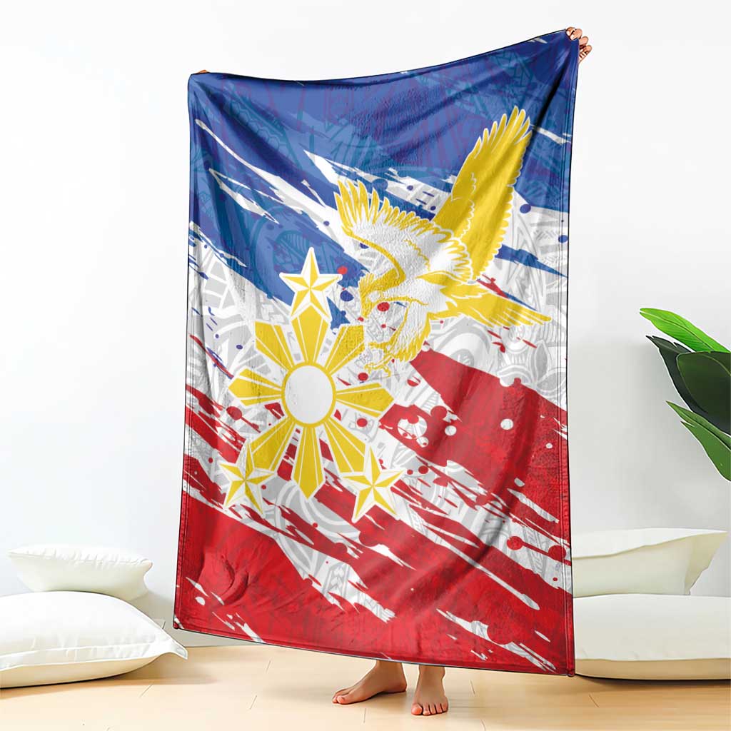 Filipino Sun and Stars Blanket Grunge Vibes LT7 - Polynesian Pride