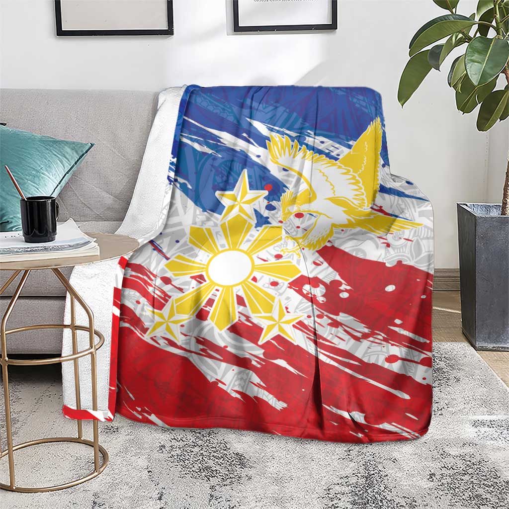 Filipino Sun and Stars Blanket Grunge Vibes LT7 - Polynesian Pride
