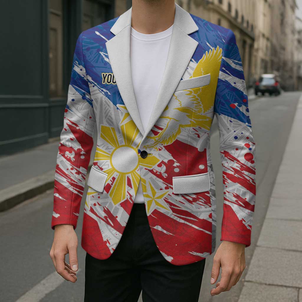 Personalized Filipino Sun and Stars Blazer Grunge Vibes LT7 - Polynesian Pride