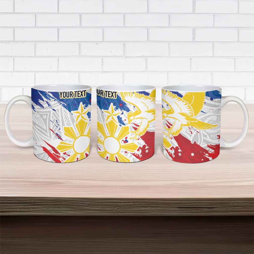 Personalized Filipino Sun and Stars Ceramic Mug Grunge Vibes LT7 - Polynesian Pride