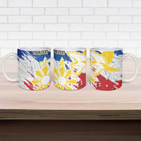 Personalized Filipino Sun and Stars Ceramic Mug Grunge Vibes LT7 - Polynesian Pride