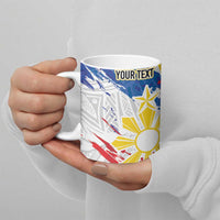 Personalized Filipino Sun and Stars Ceramic Mug Grunge Vibes LT7 - Polynesian Pride