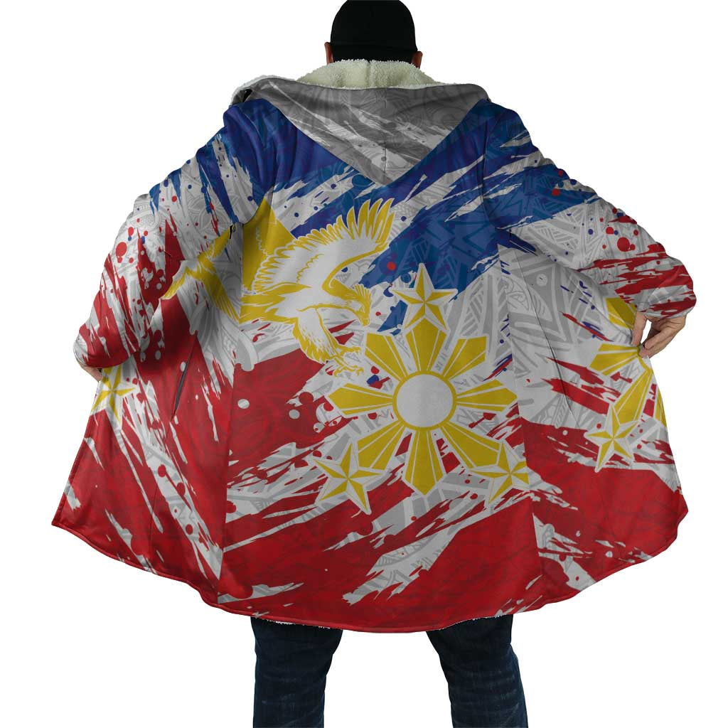 Personalized Filipino Sun and Stars Cloak Grunge Vibes LT7 - Polynesian Pride