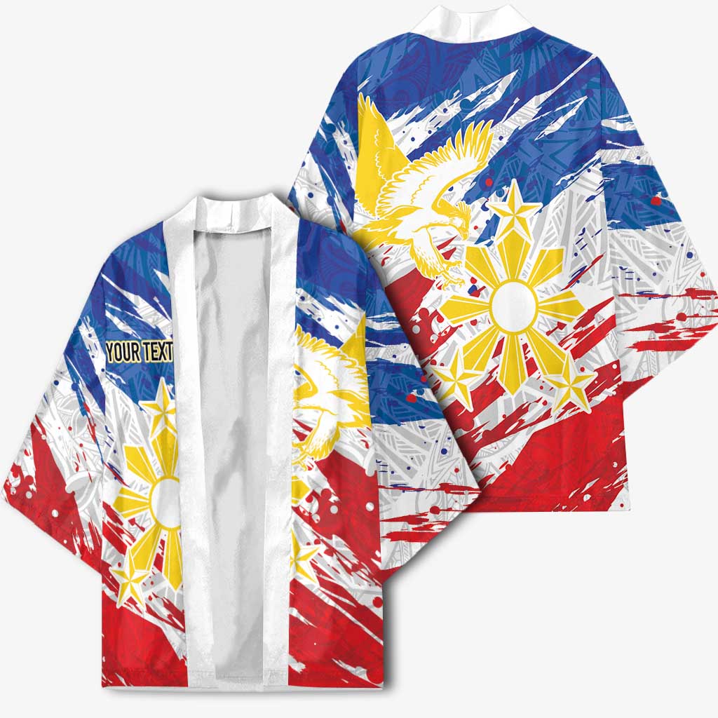 Personalized Filipino Sun and Stars Kimono Grunge Vibes LT7 - Polynesian Pride