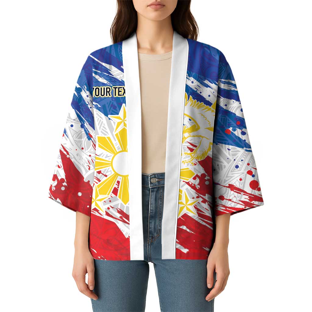 Personalized Filipino Sun and Stars Kimono Grunge Vibes LT7 - Polynesian Pride
