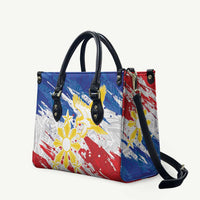 Filipino Sun and Stars Leather Bag Grunge Vibes LT7 White - Polynesian Pride