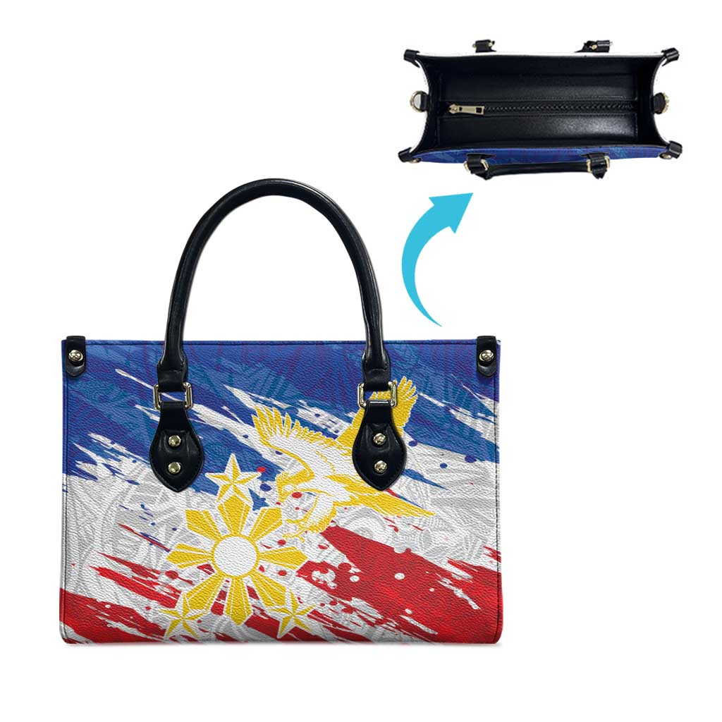 Filipino Sun and Stars Leather Bag Grunge Vibes LT7 - Polynesian Pride