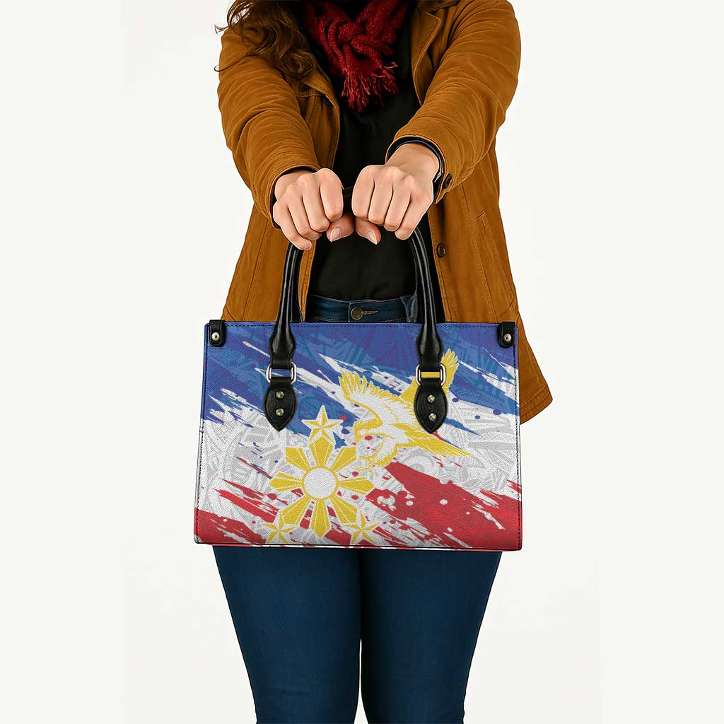 Filipino Sun and Stars Leather Bag Grunge Vibes LT7 - Polynesian Pride