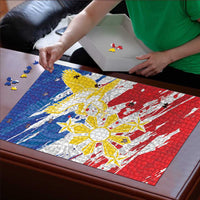 Filipino Sun and Stars Puzzle Grunge Vibes LT7 - Polynesian Pride