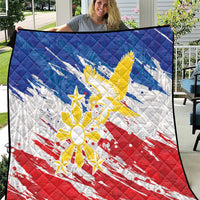 Filipino Sun and Stars Quilt Grunge Vibes LT7 White - Polynesian Pride