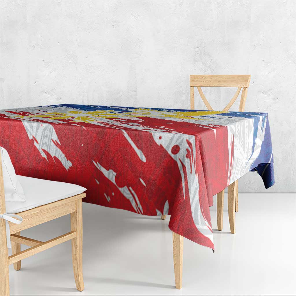Filipino Sun and Stars Tablecloth Grunge Vibes LT7 - Polynesian Pride