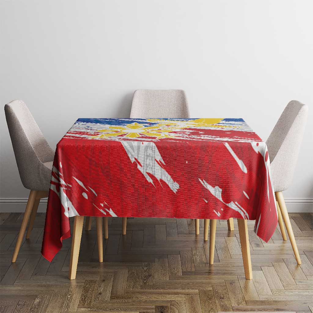 Filipino Sun and Stars Tablecloth Grunge Vibes LT7 - Polynesian Pride