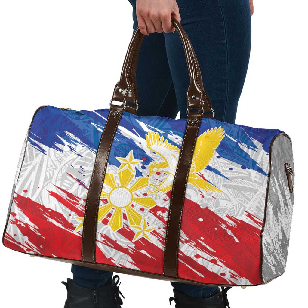 Filipino Sun and Stars Travel Bag Grunge Vibes LT7 - Polynesian Pride