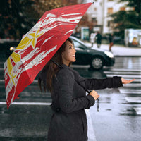 Filipino Sun and Stars Umbrella Grunge Vibes LT7 - Polynesian Pride