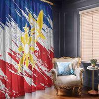 Filipino Sun and Stars Window Curtain Grunge Vibes LT7 - Polynesian Pride