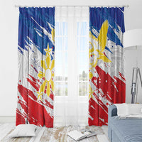 Filipino Sun and Stars Window Curtain Grunge Vibes LT7 - Polynesian Pride