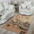 Vaiaso o le Gagana Samoa Area Rug Siapo Motif Beige