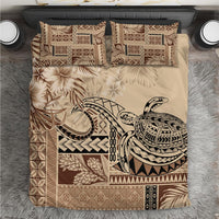 Vaiaso o le Gagana Samoa Bedding Set Siapo Motif Beige LT7 Beige - Polynesian Pride