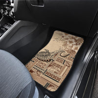 Vaiaso o le Gagana Samoa Car Mats Siapo Motif Beige LT7 - Polynesian Pride