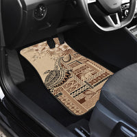 Vaiaso o le Gagana Samoa Car Mats Siapo Motif Beige LT7 - Polynesian Pride
