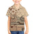 Vaiaso o le Gagana Samoa Family Matching Puletasi and Hawaiian Shirt Siapo Motif Beige