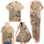 Vaiaso o le Gagana Samoa Family Matching Tank Maxi Dress and Hawaiian Shirt Siapo Motif Beige