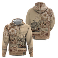 Vaiaso o le Gagana Samoa Hoodie Siapo Motif Beige LT7 - Polynesian Pride