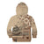 Vaiaso o le Gagana Samoa Kid Hoodie Siapo Motif Beige