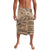 Vaiaso o le Gagana Samoa Lavalava Siapo Motif Beige