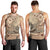 Vaiaso o le Gagana Samoa Men Tank Top Siapo Motif Beige