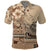 Vaiaso o le Gagana Samoa Polo Shirt Siapo Motif Beige