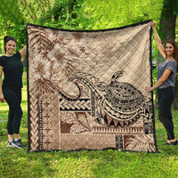 Vaiaso o le Gagana Samoa Quilt Siapo Motif Beige LT7 - Polynesian Pride