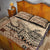 Vaiaso o le Gagana Samoa Quilt Bed Set Siapo Motif Beige