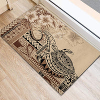 Vaiaso o le Gagana Samoa Rubber Doormat Siapo Motif Beige LT7 - Polynesian Pride