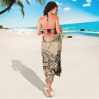 Vaiaso o le Gagana Samoa Sarong Siapo Motif Beige LT7 - Polynesian Pride