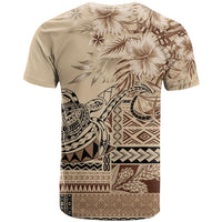Vaiaso o le Gagana Samoa T Shirt Siapo Motif Beige LT7 - Polynesian Pride