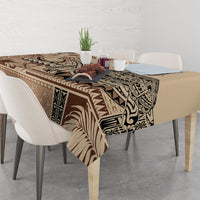 Vaiaso o le Gagana Samoa Tablecloth Siapo Motif Beige LT7 - Polynesian Pride