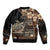 Vaiaso o le Gagana Samoa Bomber Jacket Siapo Motif Black