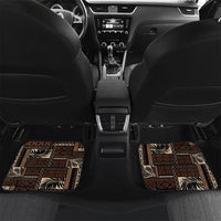Vaiaso o le Gagana Samoa Car Mats Siapo Motif Black LT7 Set 2pcs - Back Black - Polynesian Pride