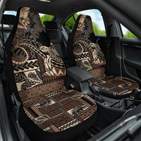 Vaiaso o le Gagana Samoa Car Seat Cover Siapo Motif Black LT7 One Size Black - Polynesian Pride