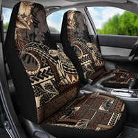 Vaiaso o le Gagana Samoa Car Seat Cover Siapo Motif Black LT7 - Polynesian Pride