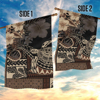 Vaiaso o le Gagana Samoa Garden Flag Siapo Motif Black LT7 - Polynesian Pride