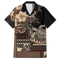 Vaiaso o le Gagana Samoa Hawaiian Shirt Siapo Motif Black LT7 Black - Polynesian Pride