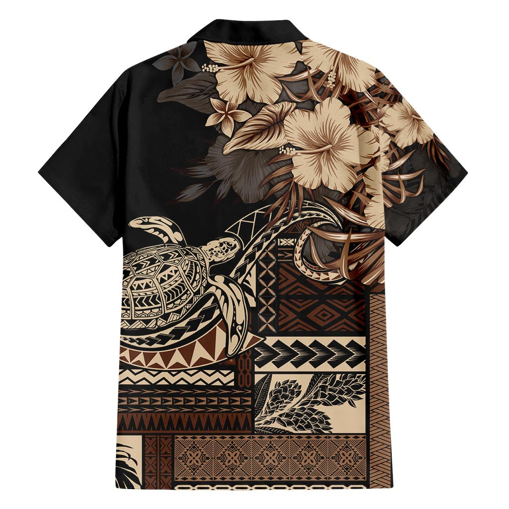Vaiaso o le Gagana Samoa Hawaiian Shirt Siapo Motif Black LT7 - Polynesian Pride