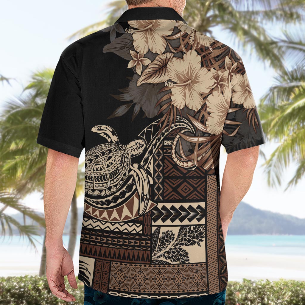 Vaiaso o le Gagana Samoa Hawaiian Shirt Siapo Motif Black LT7 - Polynesian Pride