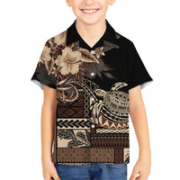 Vaiaso o le Gagana Samoa Hawaiian Shirt Siapo Motif Black LT7 - Polynesian Pride