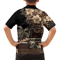 Vaiaso o le Gagana Samoa Hawaiian Shirt Siapo Motif Black LT7 - Polynesian Pride