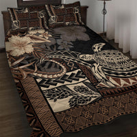 Vaiaso o le Gagana Samoa Quilt Bed Set Siapo Motif Black LT7 Black - Polynesian Pride