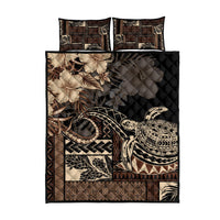 Vaiaso o le Gagana Samoa Quilt Bed Set Siapo Motif Black LT7 - Polynesian Pride