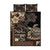 Vaiaso o le Gagana Samoa Quilt Bed Set Siapo Motif Black